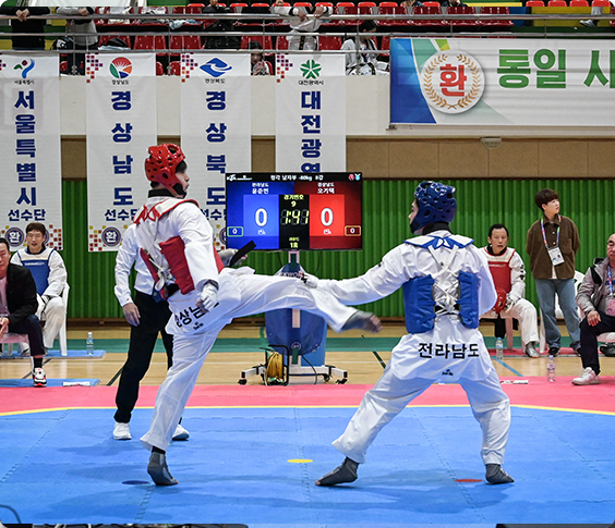 태권도하는 선수들 2